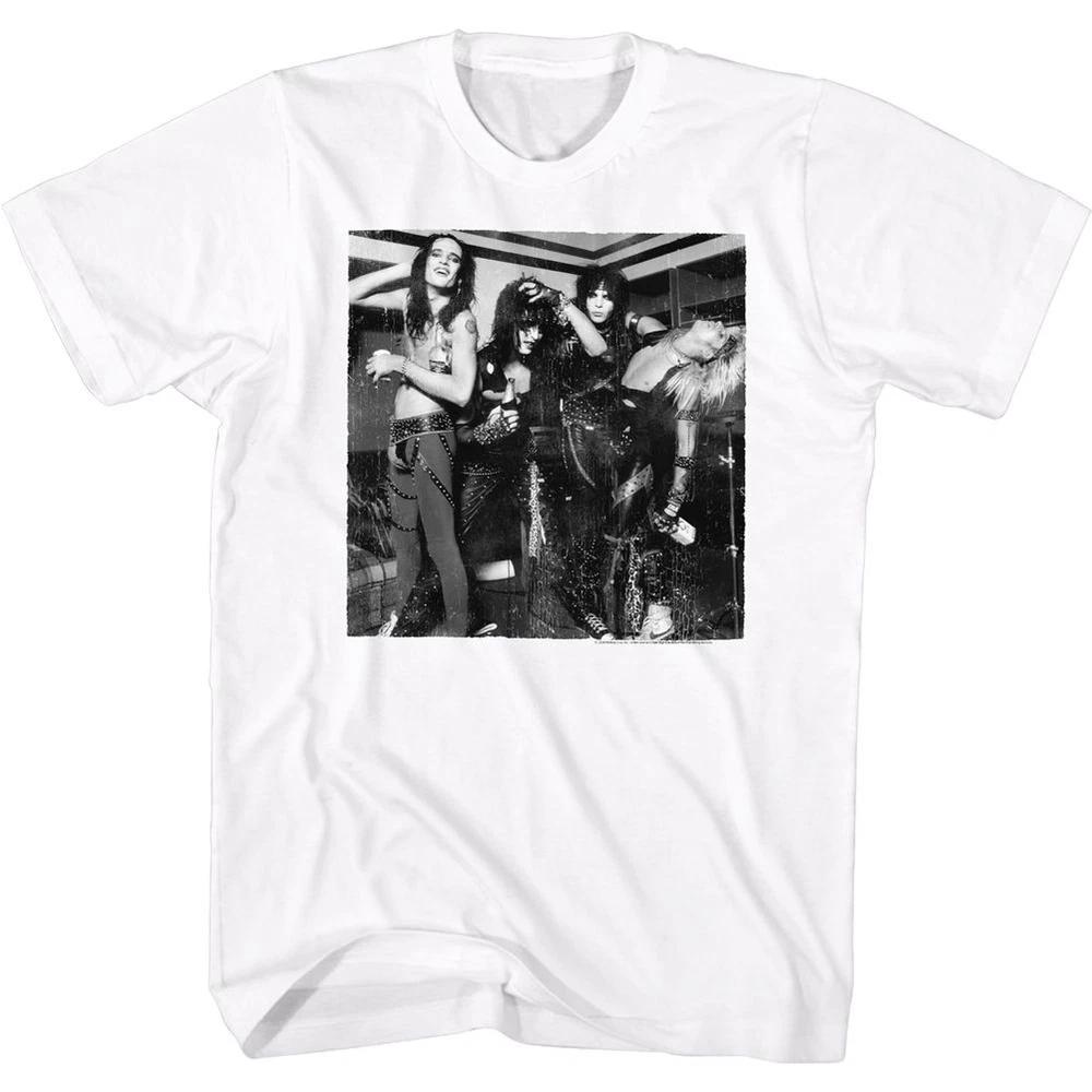 Motley Crue Bandw Band Pic Tshirt S