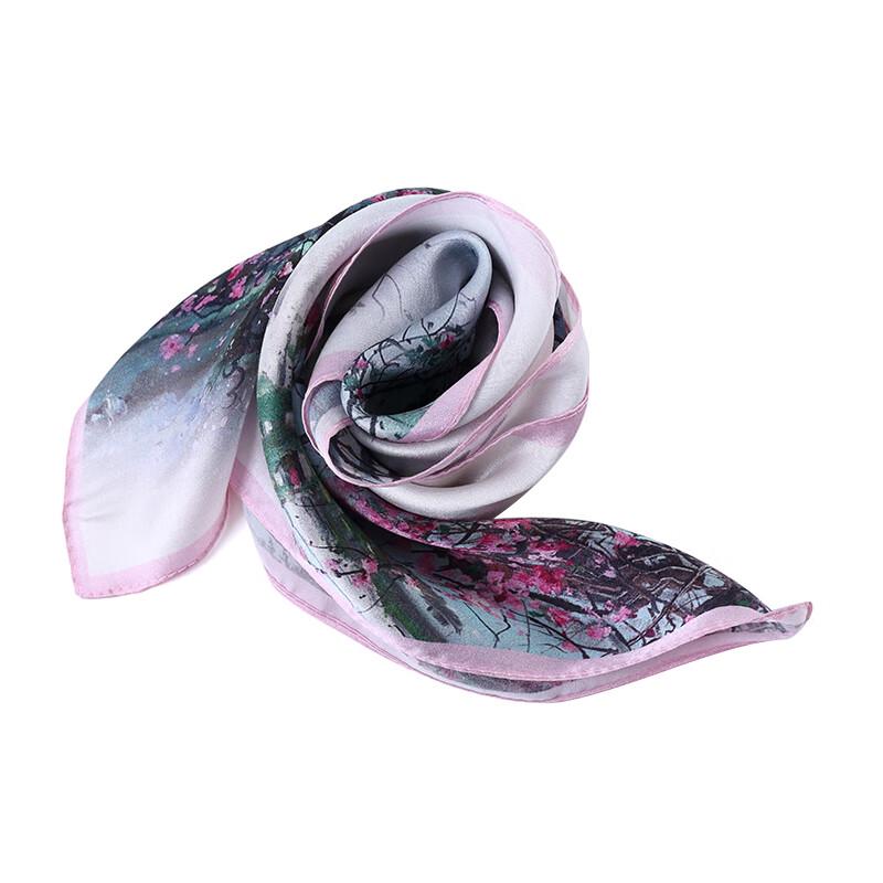 Hengyuanxiang Crepe Satin Silk Scarf