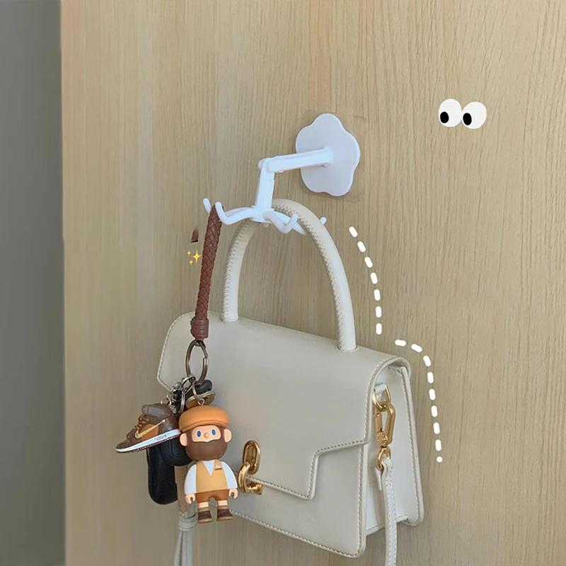 Jewelry Organizer Necklace Display Stand Ring Headwear Holder Hanging Earring Rack Props Plastic Hook Wall Sticker