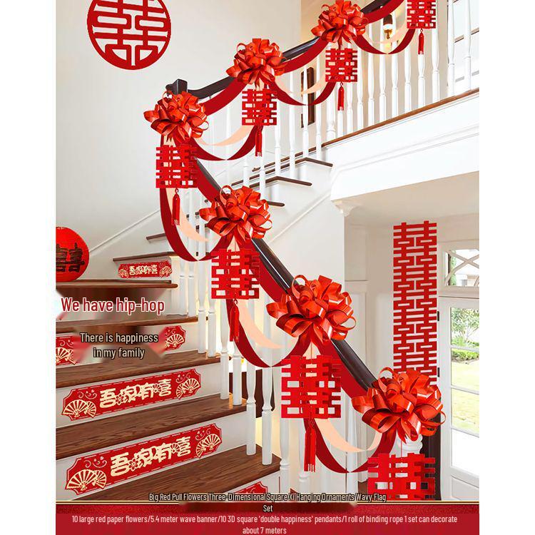 Wedding Handrail Decor: Stair & Balcony Floral Accents for Venue Styling