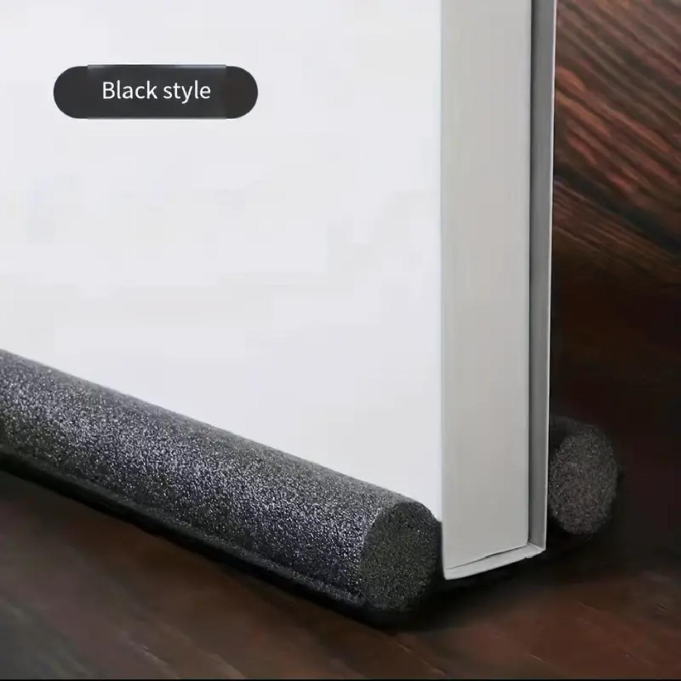 

1 шт. Уплотнительная лента для двери, Уплотнительная лента для низа двери, Звукоизоляционная ветрозащитная лента для зазоров двери и окна, Сохранение тепла и пыленепроницаемость чёрный