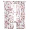 Christmas Watercolor Snowflake Retro Sheer Curtains Modern Gauze Curtain for Living Room Bedroom Voile Yarn Curtains