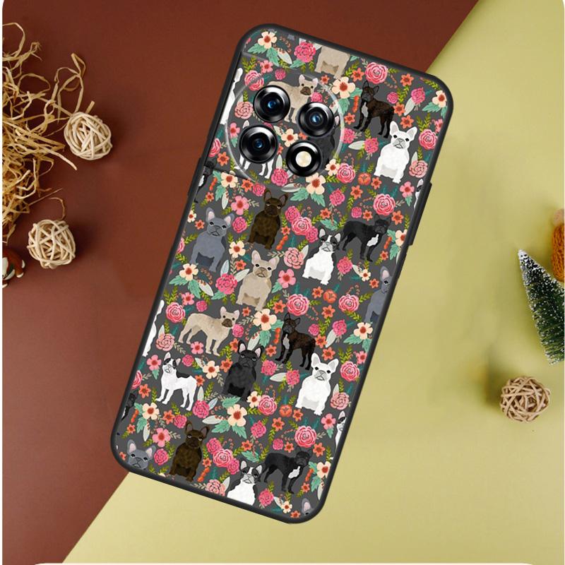 Cute French Bulldog For OnePlus 13 13R 12 12R 11 9 10 Pro 8T 9RT 10T 10R Nord 4 CE 2 3 Lite N20 N30 Phone Case