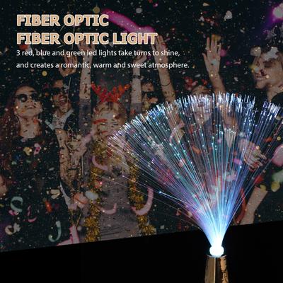 LED Fiber Optic Light Powered Color Changing 3 Red Blue Green LED Romantic Home Dinner Bedroom Decoration