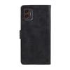 For Samsung Galaxy XCover7 Pro Case Calf Texture PU Leather Wallet Phone Cover with Wrist Strap
