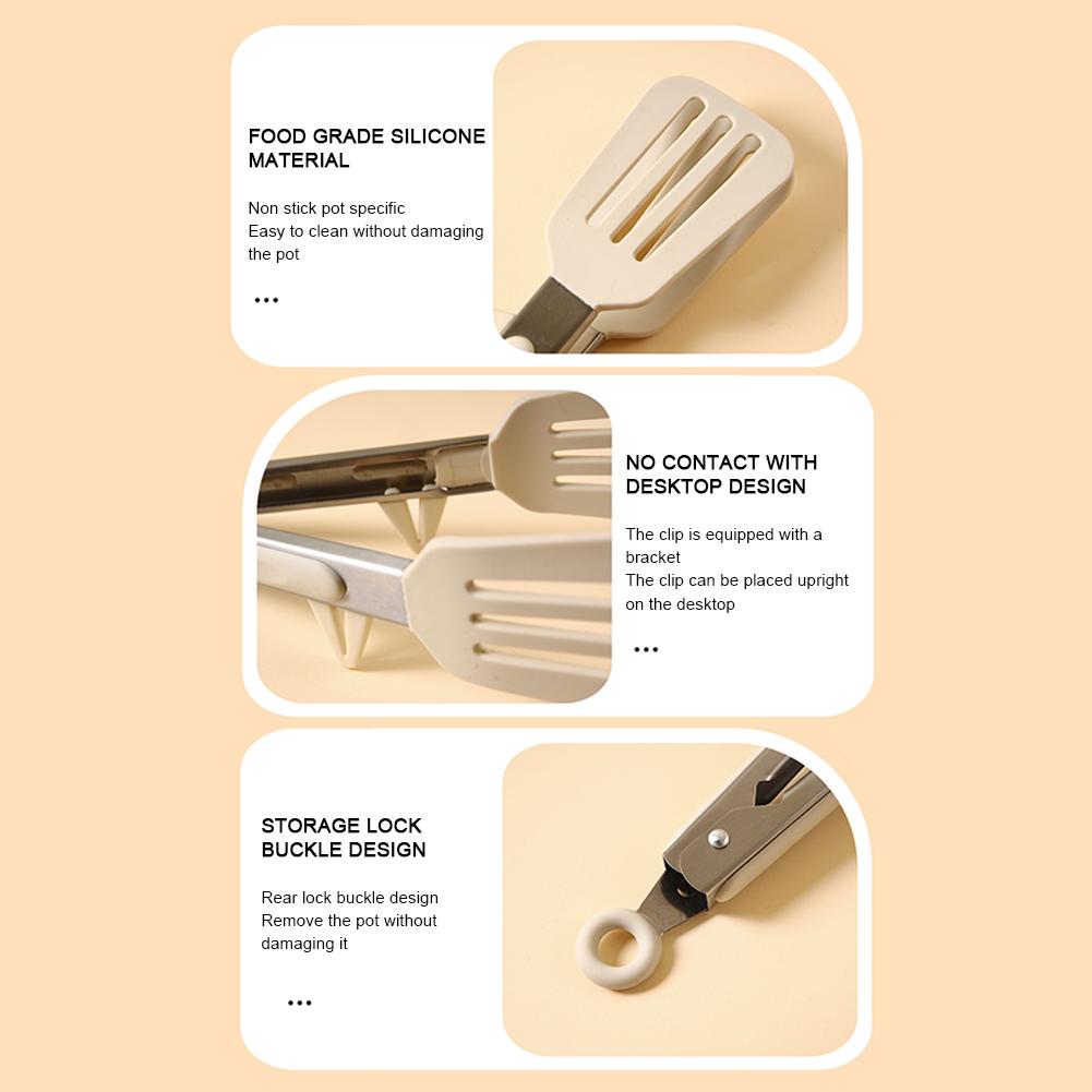 3 Line Hollow Silicone Food Clips Multi-Function Sturdy Food Clamp For Home Kitchen