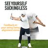 Golf Hitting Postures Correction Mirror Golf Swing Standing Alignment Mirror With Indicator Rod Golf Putting Mirror For Beginner