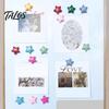 Home Decor Refrigerator Magnet 2Pcs 3D Star Magnet, Resin Shape Fridge Shaped Magnets Magnetic Decoration for Kitchen Office Whiteboard Cabinet