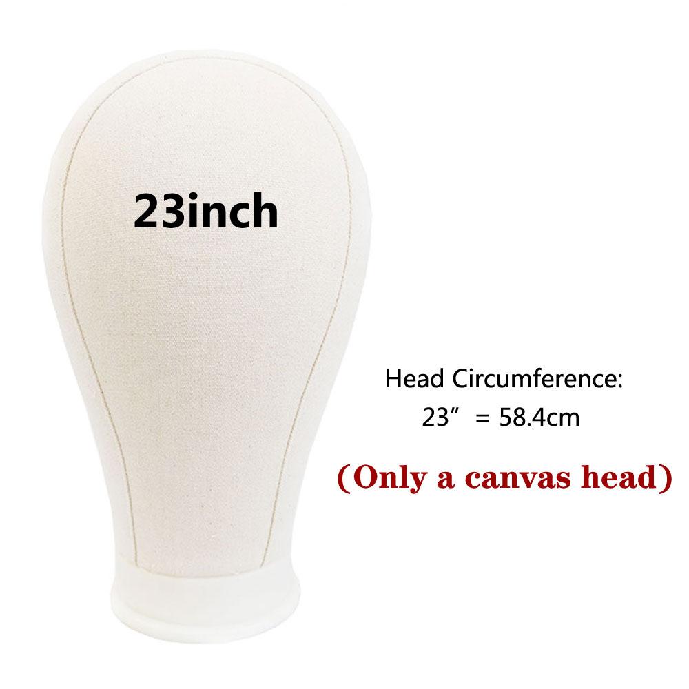 

Подставка для парика из холста, голова манекена 21-24 дюйма, для демонстрации и создания укладок, подставка для парика с держателем для поддержки парика