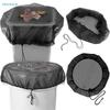 Trash Can Lid Covers - Mesh Drawstring Dustproof Covers for Outdoor/Indoor Garbage Bins, Leaf/ Debris Protection