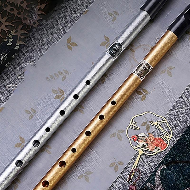Tin Penny Whistle Flute 6 Hole Metal Flute C/D Key Irish Whistle Instrument Woodwind for Beginners Easy To Play