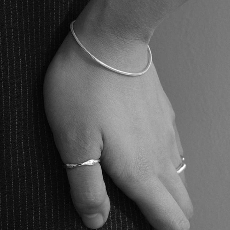 Another Layer Minimal Point Bracelet (silver925)