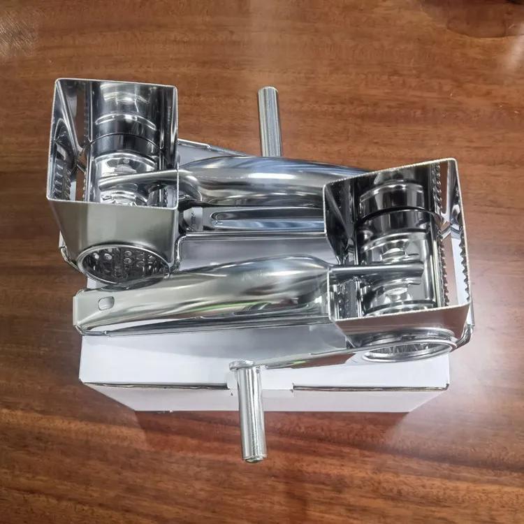 Cu lame cu un singur tambur Răzătoare rotativă pentru brânză Mașină de tăiat brânză din oțel inoxidabil Tocător de unt Dispozitive de bucătărie