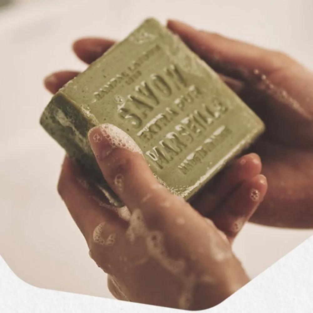 Perfume Rampal Sabon de Marseille Vert Set 450g (150g x 3) Premium Vegan Natural Organic Soap