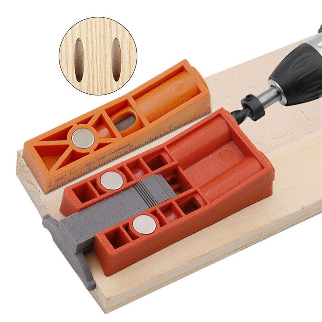 Oblique Hole Locator Woodworking Drill Guide 9.3mm Adjustable Range Hole Locator Fixture With Clear Scale, Oblique Pocket Jig Positioning Accessories