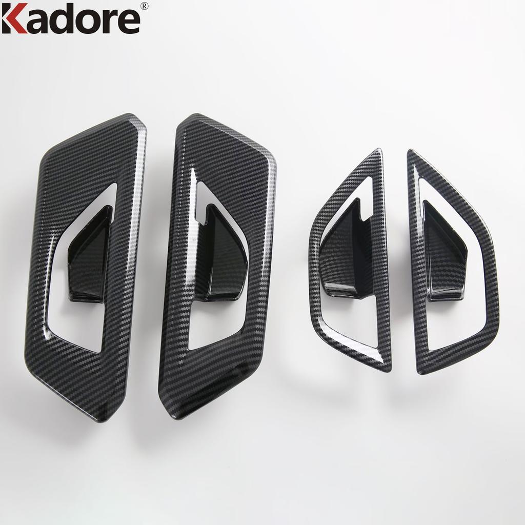 Car ide Inner Door Handle Bowl Cover Trim For Subaru Forester 2025 2026 Carbon Fiber Inteiror Mouldings Accessories