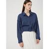 Cc Collect Shoulder Button Stripe Crop Shirt C253msc011