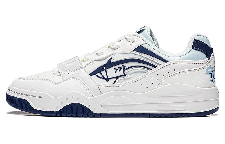 Li Ning Yuebai Ocean Cushioning Lightweight Cushioning Lightweight Low top Skateboard Shoes Men's White AGCS251-16
