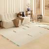 Cream Style Rugs for Bedroom Washable Study Floor Mat Large Area Living Room Decoration Simple Carpet Anti-slip Soft Bedside Rug
