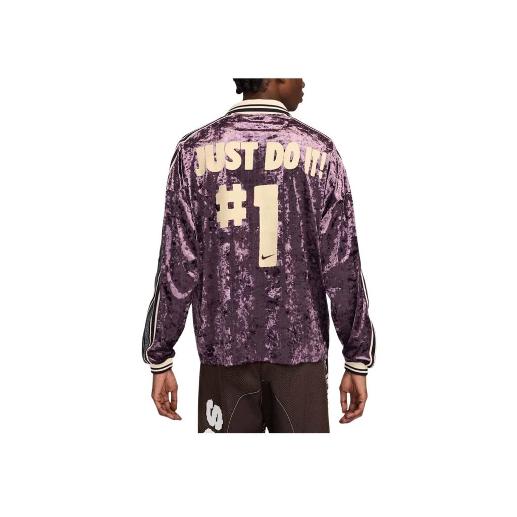 Nike X CPFM Collaboration SS25 Fashion Comfortable Versatile Polo Sweatshirt Unisex Sweatshirt Purple HJ5894-647