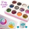 141Pcs Crystal Drip Mold Set - DIY Jewelry Earrings Pendant Silicone Molds for Epoxy Resin Keychain