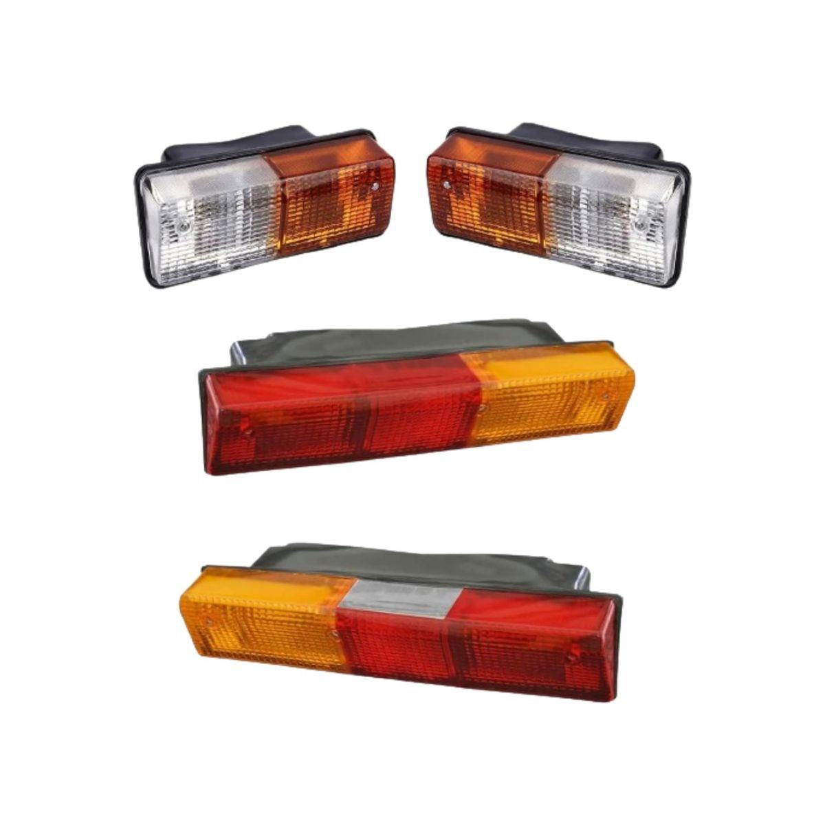 

Apsmotiv Front Side Indicator and Tail Lights Set Suitable for IH | Fiat | Ford | Landini and Massey Ferguson Tractors красный/янтарь