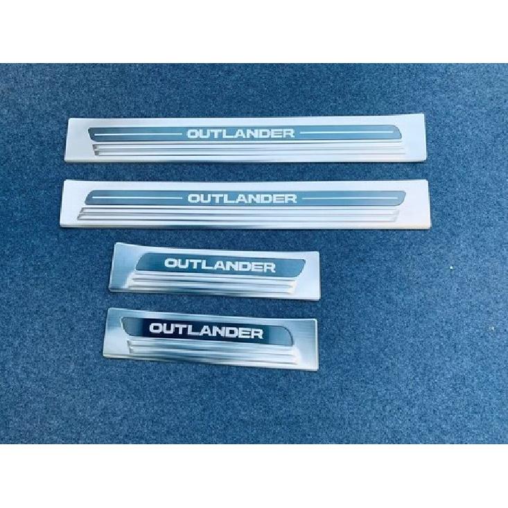 

For Mitsubishi Outlander Accessories Scuff PlateDoor Sill Protector Trim