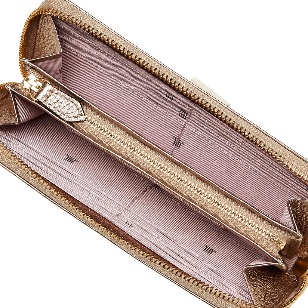 Lanvin Collection Love Laperce Wallet 65-6804 Women's Champagne Gold