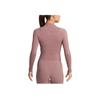 Nike Solid Color Round Neck Casual Long Sleeve T-Shirt Women Tops Pink FN3023-208