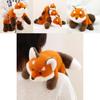 Plush Fox Animal Toy With Prone Posture Design For Girls Gift And Bed Decor