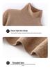 2026 Spring/Summer Korean Style Slim Fit 100% Wool High Neck Solid Knit Sweater