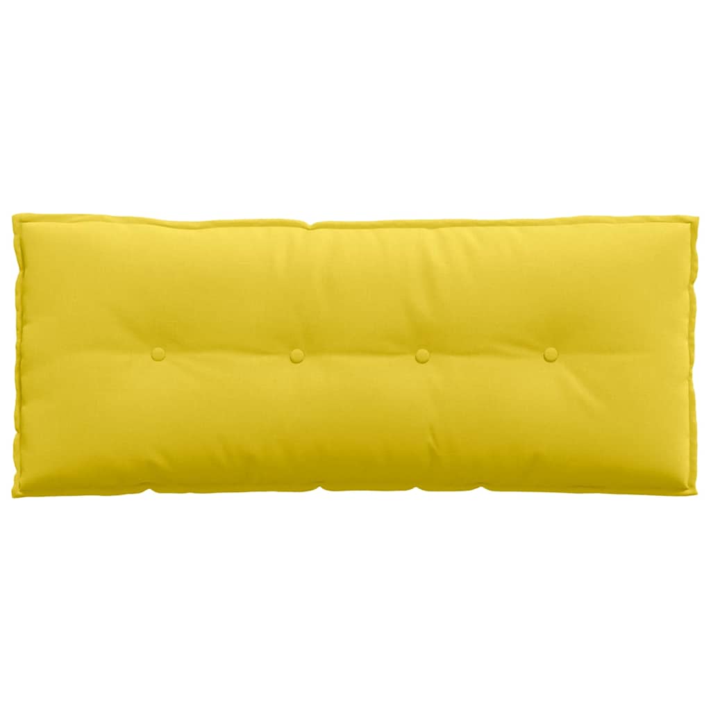 Back Cushion Light Yellow 120 x 19 x 50 cm Fabric