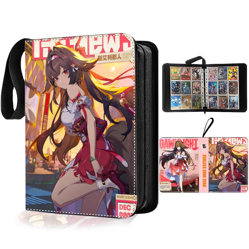 Zenless Zone Zero Trading Card Binder Portable Zipper Album For Photos Trading Cards Anime Gift For Adult Anime Fans