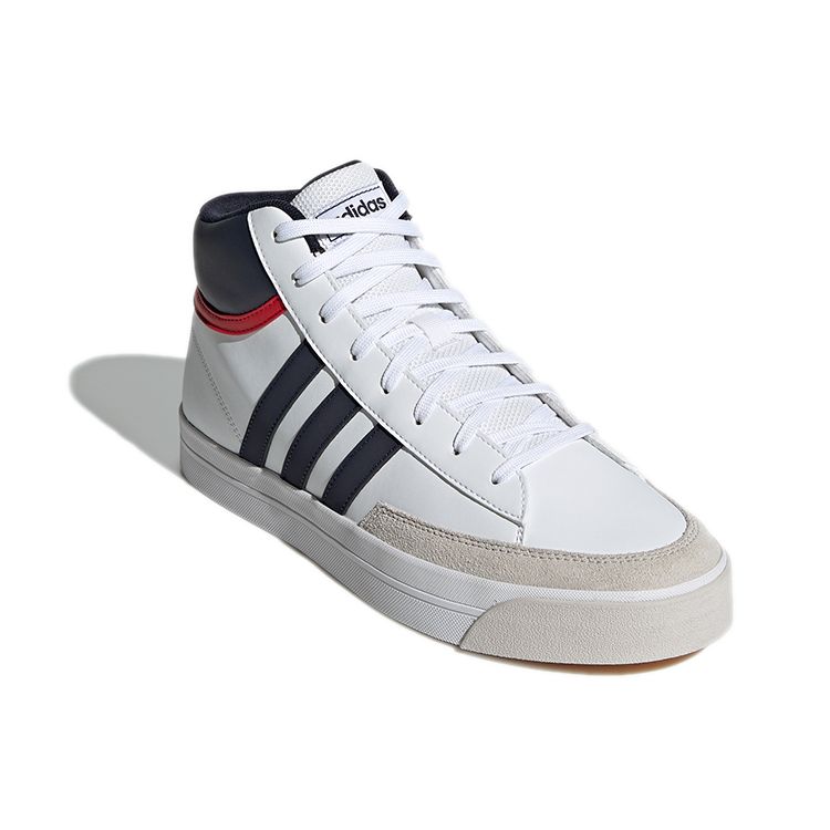 Adidas Neo Retrovulc Mid Durable Retro Basketball Shoes Men Sneakers Cloud-White H02462