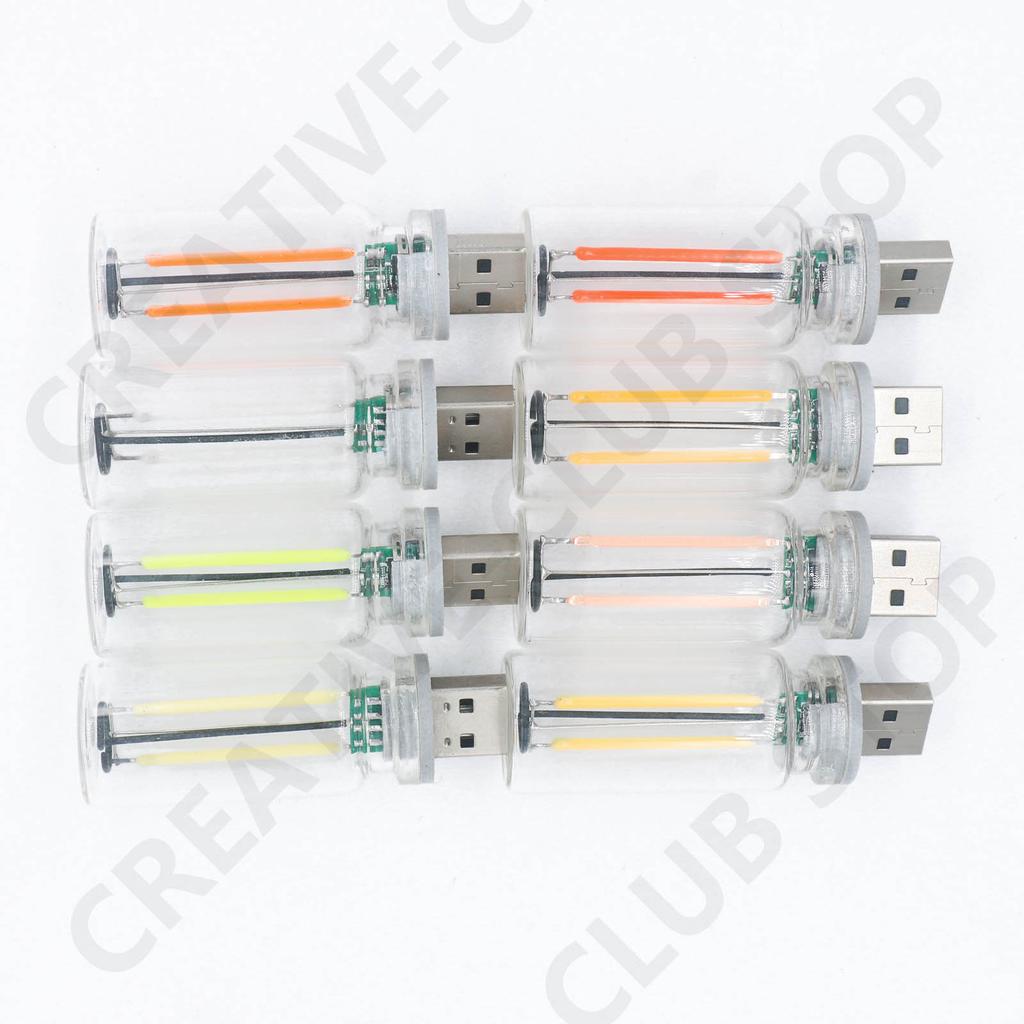 Luz Nocturna LED con Control Táctil USB Luz de Ambiente Bombilla Edison Lámpara Incandescente Bombilla LED de Filamento Decoración para Dormitorio