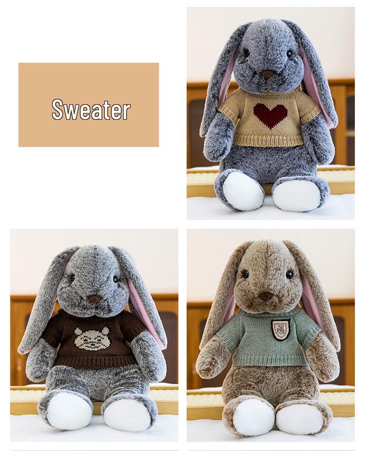 Plush Rabbit Doll - Comforting Toy for Kids, Hand-held Baby Sleep Aid, Perfect Birthday Gift for Children