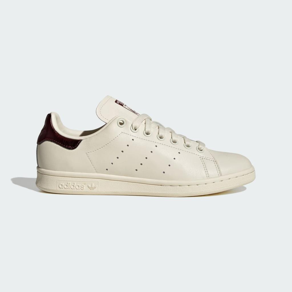 adidas STAN SMITH LC0525 Unisex Originals Sneakers Off White / Maroon / Gold Metallic