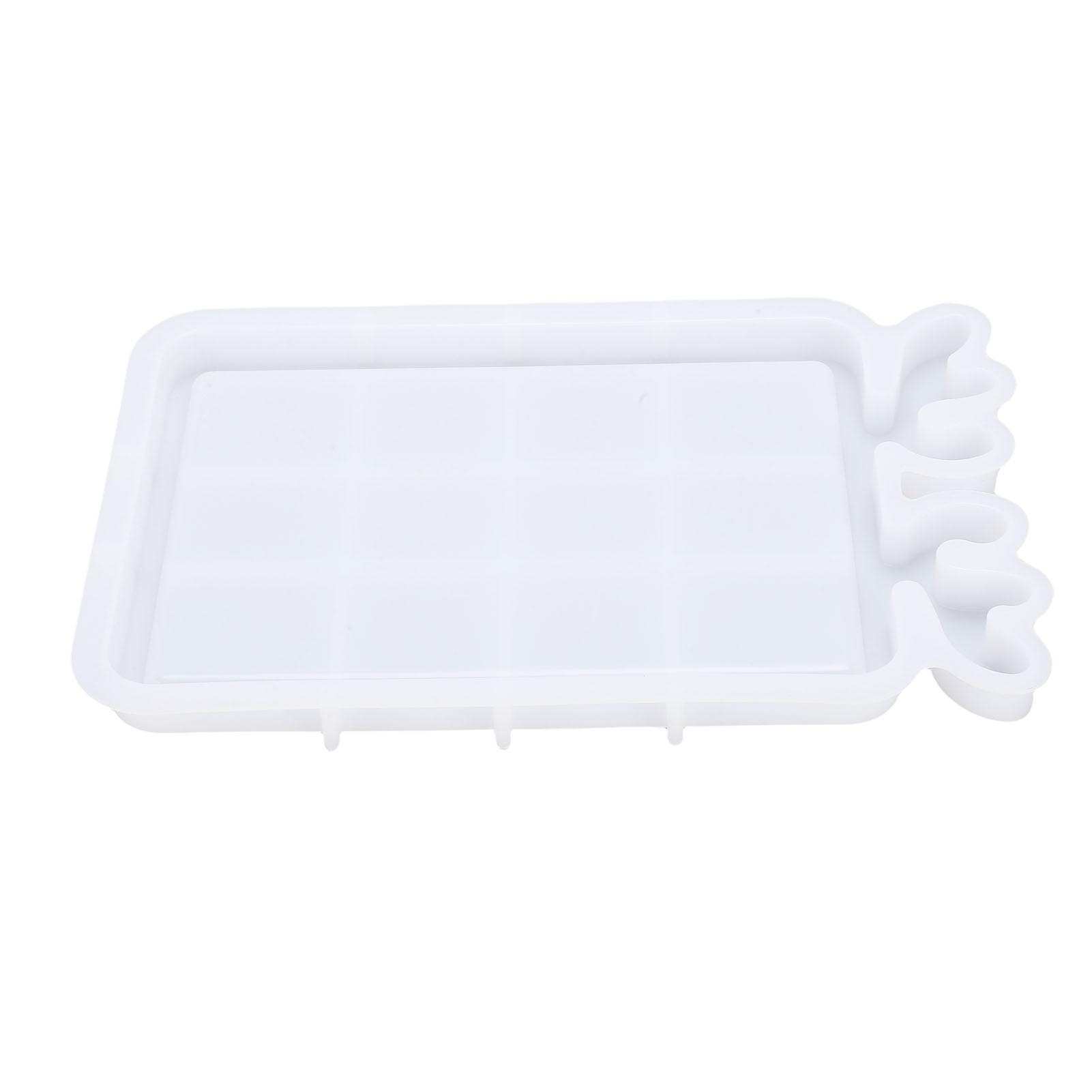

Tray Mold Xmas Themed Deer Antler Shaped Silicone Rectangular Serving Platter Mold for Craft