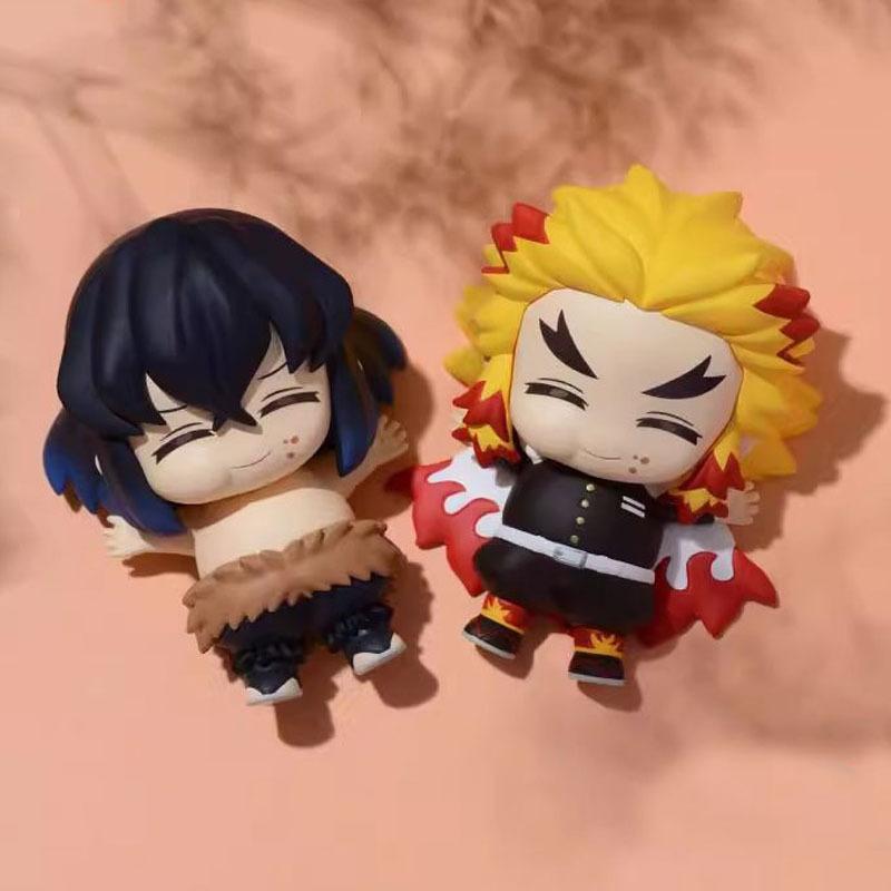 6 Stylů Anime Komiksy Útulný Sytý Demon Slayer Akční Figurka Kamado Tanjirou Nezuko Zenitsu PVC Figurka Model Hračka Sběratelský Dárek