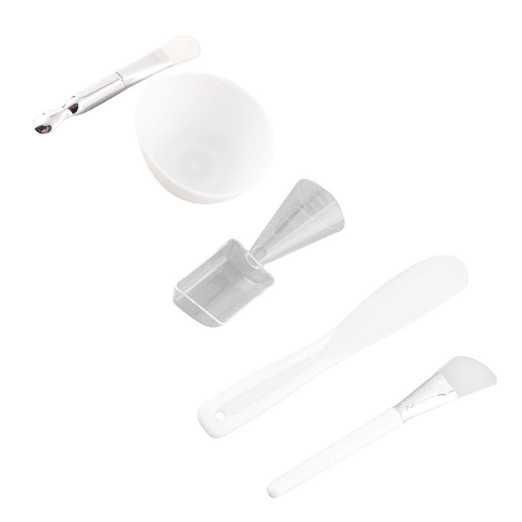 DIY Facial Mask Tool Silicone Brush Soft Brush Mixing Bowl Spatula Measuring Cup Set