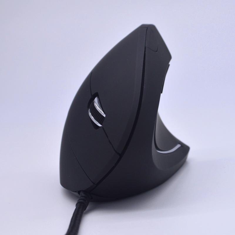 Wiederaufladbare vertikale kabellose Maus – beidhändiges Design, optisch, ergonomischer Griff