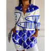 Ladies, Casual, Long Sleeved, Button Up Shirt, Floral Print, Machine Washable, Casual, Loose Fit
