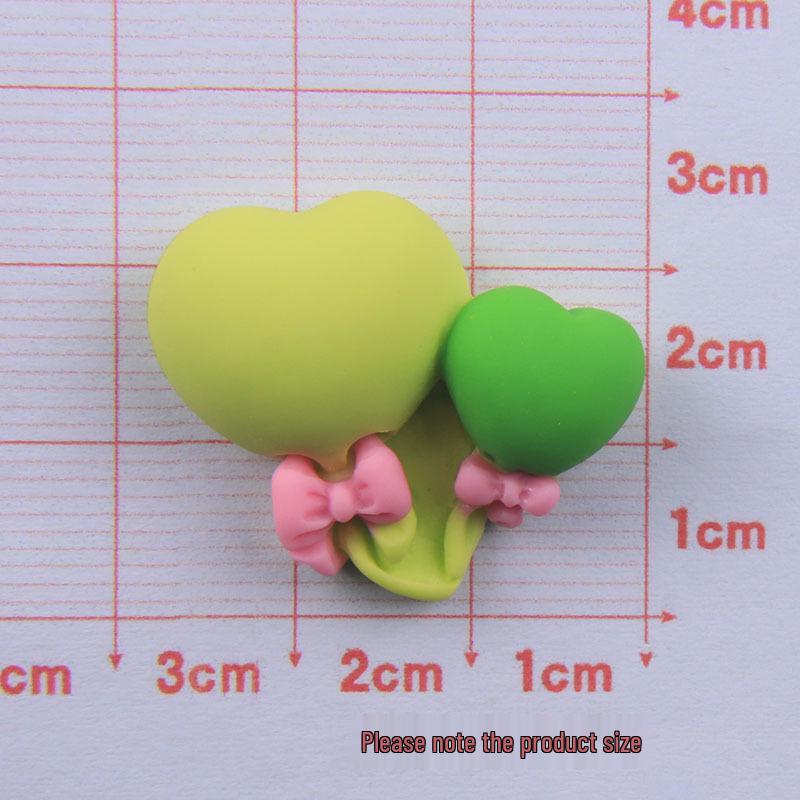 

Colorful Heart Balloons Resin Cream Glue Phone Case, Hair Tie, Hair Clip, Jewelry, Water Cup Stickers for DIY