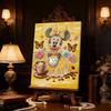 Disney Minnie Oil Painting Style Creative Pearl Painting Art 5D DIY Full Diamond Embroidery Mosaic Cross Stitch Kit Home Room Decoration
