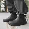 Booties Silicone Men's Rain Boots Lightweight Soft Wellies Designer High Quality Without Lacing Gum Garden Fishing Male Shoes