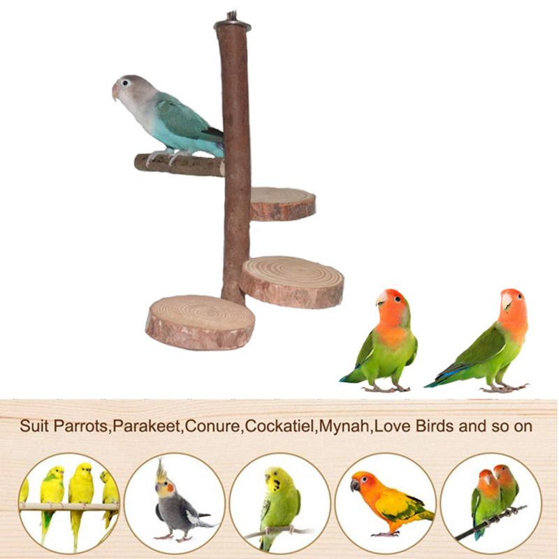 Cockatiel Perch Perch Cage Accessories Parrot Stand Toy Parrot Play Stand Toy Safe And Practical For Lovebirds Cockatiels