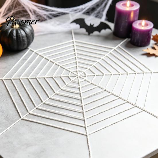 Ragnatela Decorativa Gigante per Halloween da Esterno e Interno, Grandi Decorazioni Pelose da Appendere per Feste all'Aperto, Interno, Giardino, Casa, Infestata
