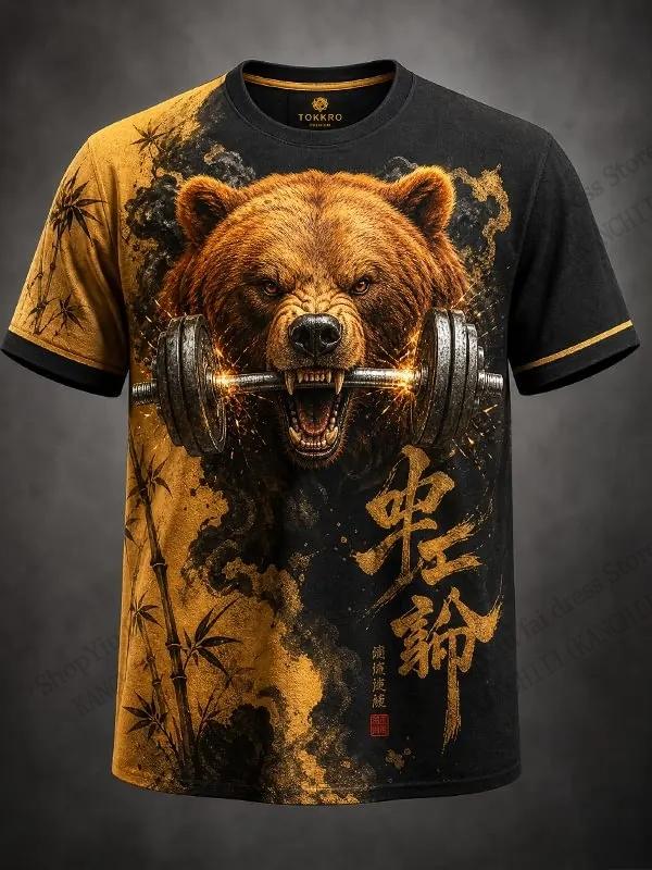 Trend Japanese Samurai Cat 3D Print T-shirt Men Women Fashion Street Oversized Short Sleeve Tops Tees Men Clothing Hombre Ropa