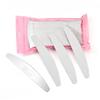 Tearable Gray-White Sanding Sheets: Replaceable Half-Moon Nail File with Stainless Steel Core for Shaping and Nail Art