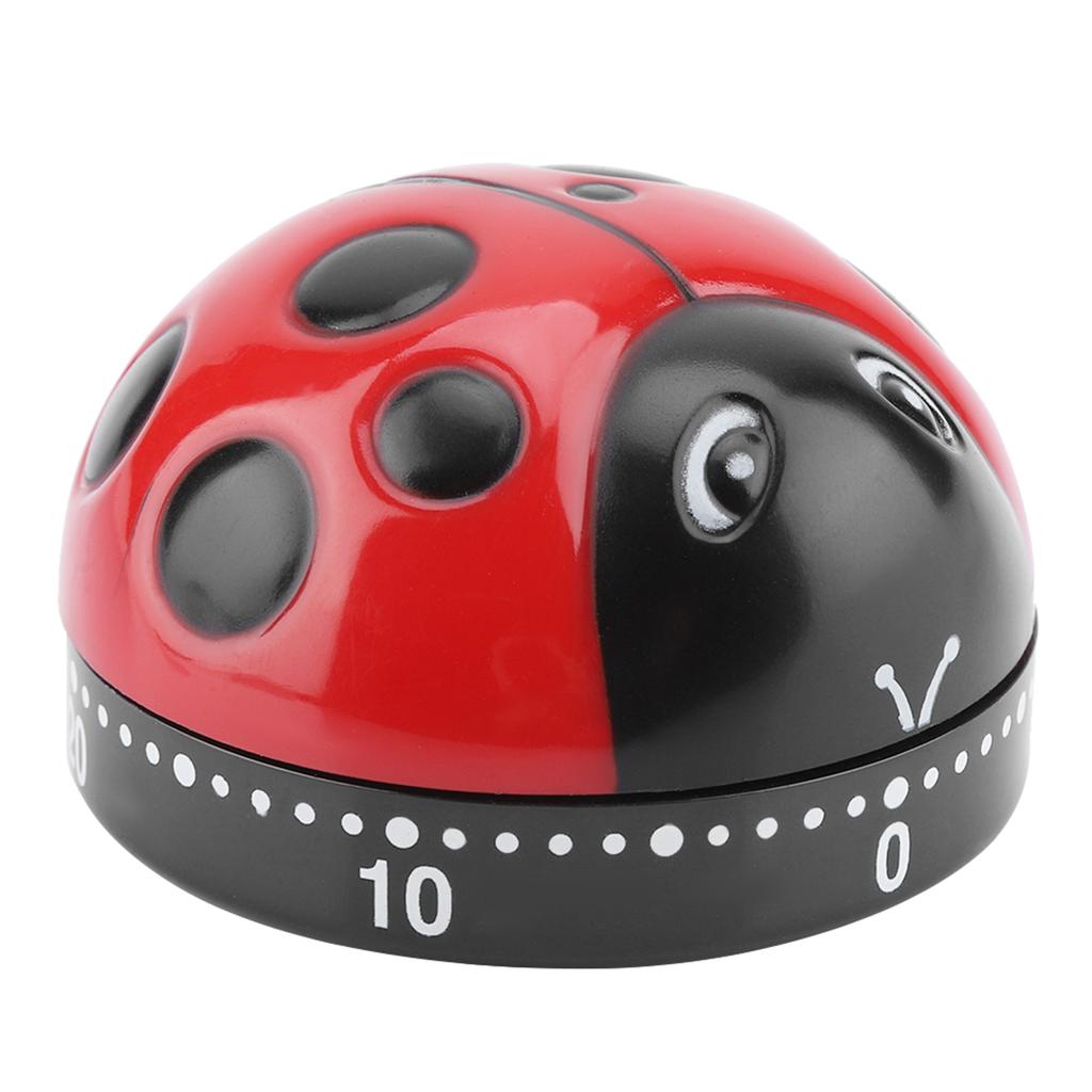 Ladybug Kitchen Timer 60 Minutes Timer Mechanical Wind up Timer Kitchen Cooking Timer